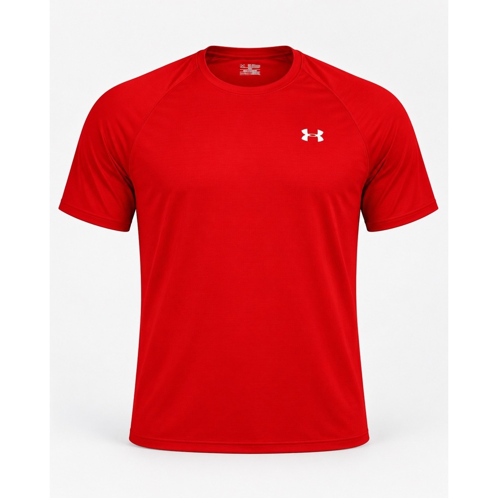 Under Armour Mens 3XL Red Heatgear Loose Fit Short Sleeve Training T-Shirt